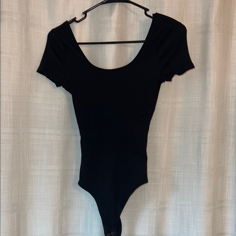 Express Black Scoop Neck Bodysuit